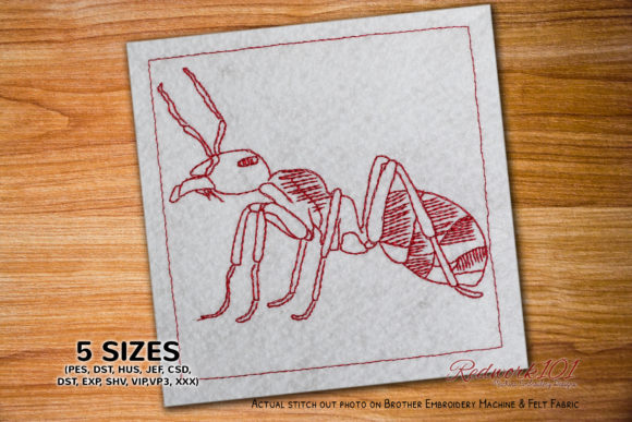 Aggressive Ant: A Bold Stitch for Modern Embroidery