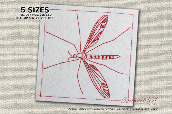 Crane Fly Redwork: A Seasonal Embroidery Review