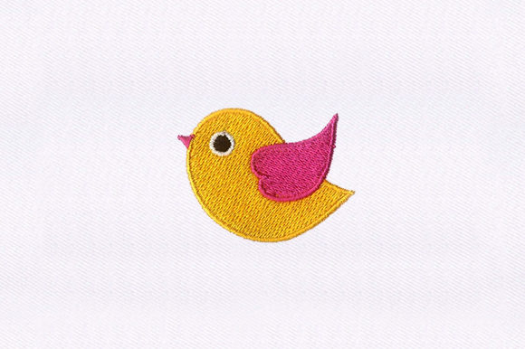 Cute Bird Embroidery Design