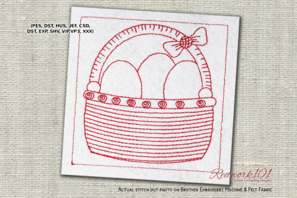 Easter Basket with Eggs Redwork: A Boutique Sweatshirt Review