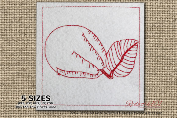 Guava with Green Leaf: A Fresh Twist for Holiday Embroidery