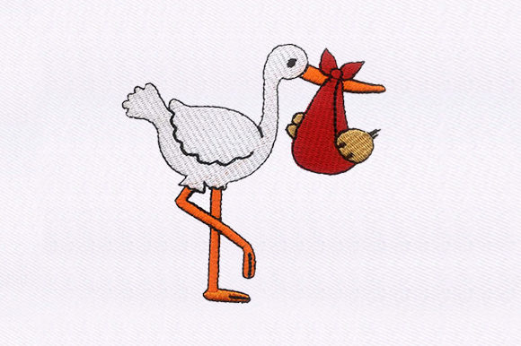 Stork Carrying Baby: A Designer's Review for Custom Projects